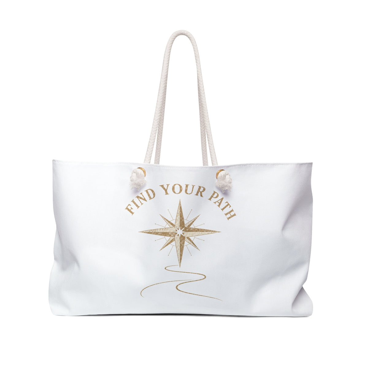Find Your Path Weekender Bag | Ilevari Compass Travel Tote