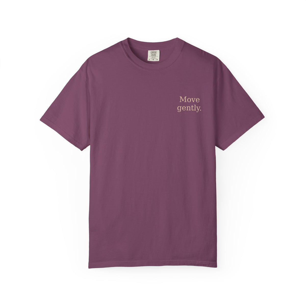 Move Gently / Stand Firmly T-Shirt — Inspirational Quote Tee