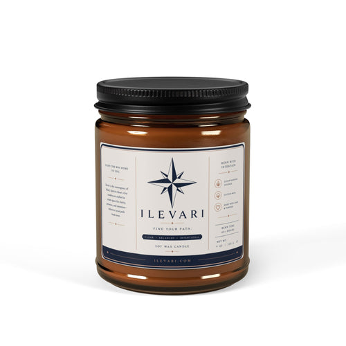 Amber Jar Soy Candle — Scented Aromatherapy Candle in Amber Glass (Multiple Sizes)