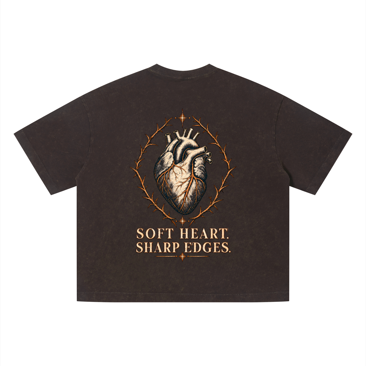 Ilevariafterdark,Statementtee,Softheartsharpedges,Vintagewashtee,Deeppurpletee,Boxygraphictee,Unisexstreetwear,Boundariesshirt,Mentalhealthshirt