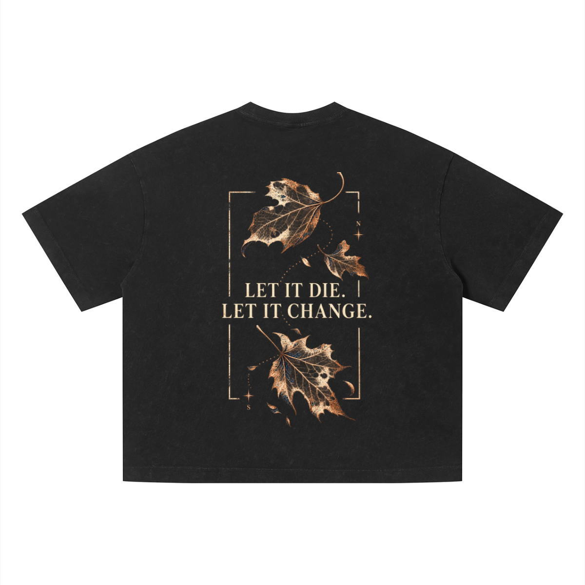 Let It Die. Let It Change.  Vintage Wash Boxy T-Shirt | Ilevari Afterdark