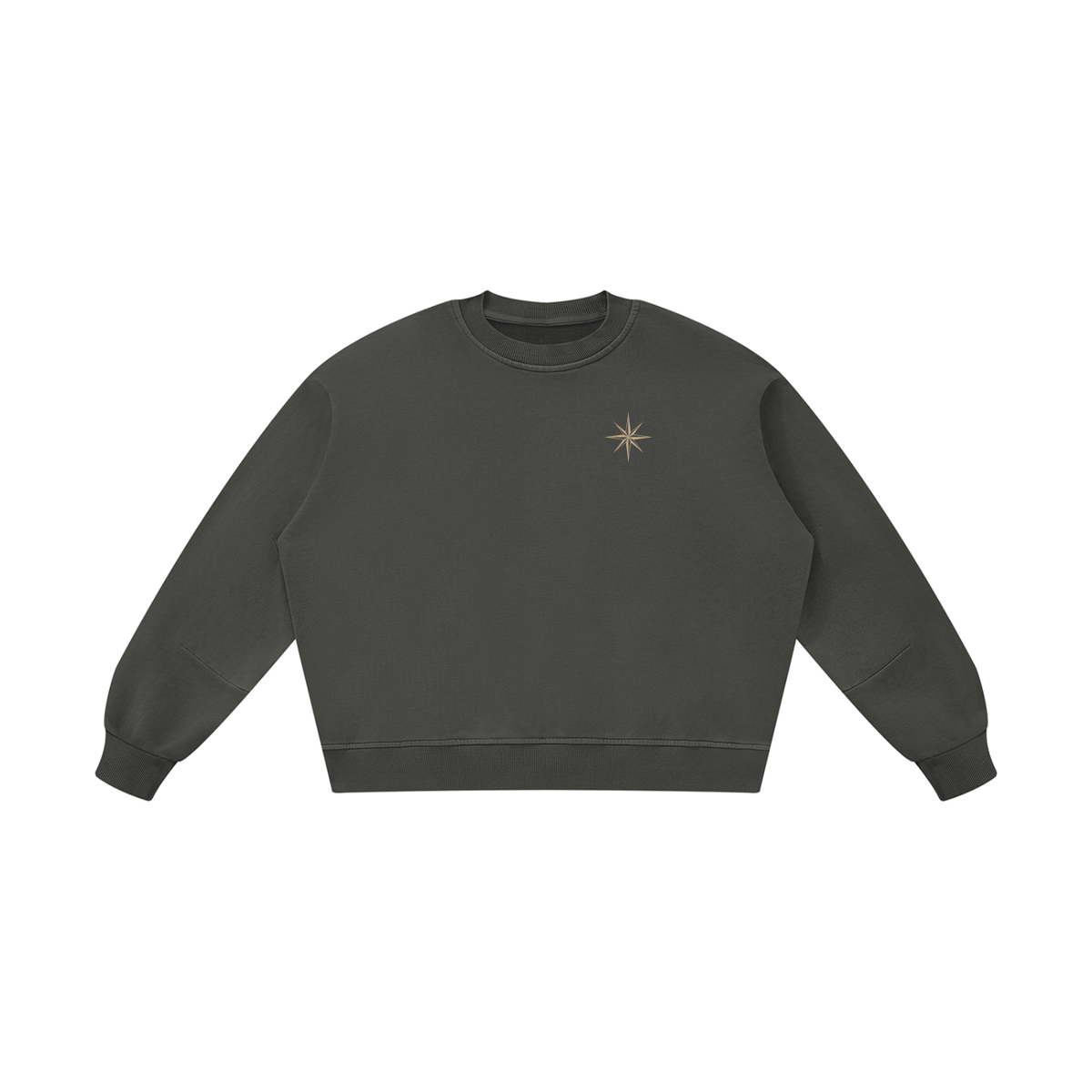Ilevari Compass Star Vintage Washed Crewneck