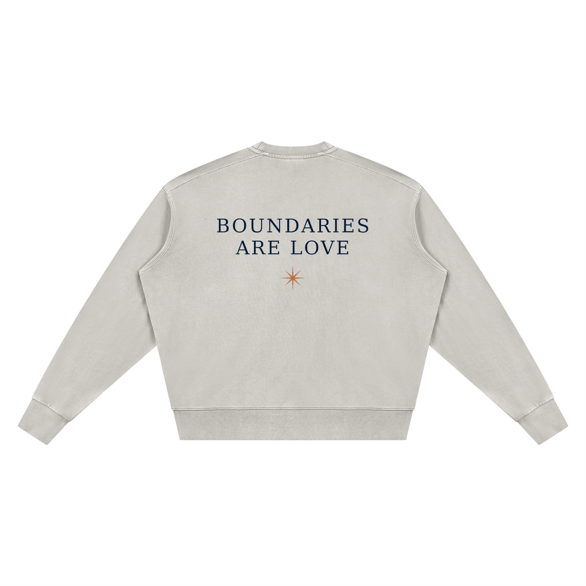 BOUNDARIES ARE LOVE Sweatshirt - Unisex Vintage Wash Crewneck
