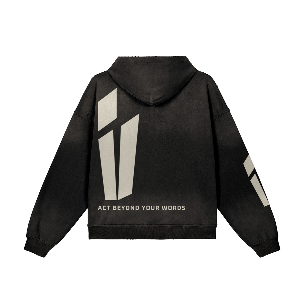 ILEVARI Act Beyond Your Words Hoodie & Jogger Set - Black