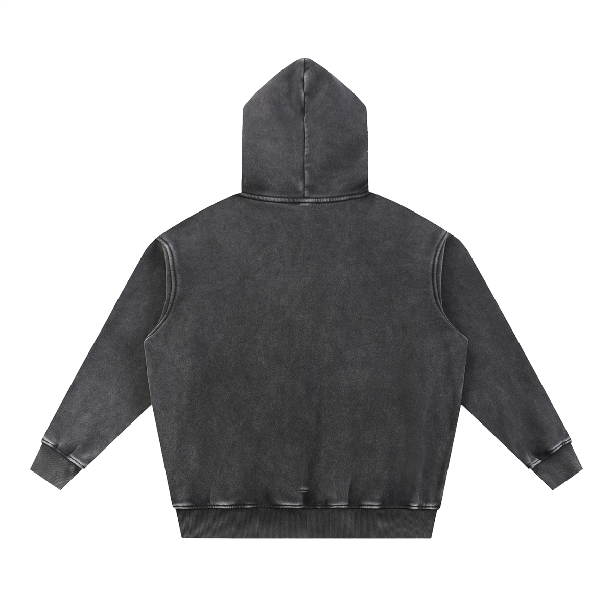 Ilevari Compass Star Snow-Wash Oversized Hoodie