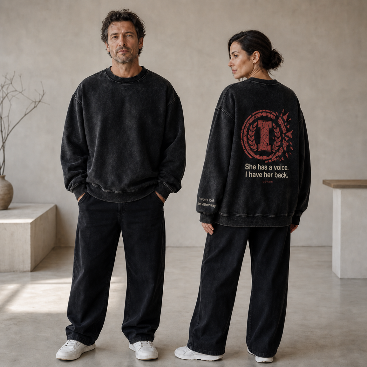 I Have Her Back | Oversized Heavyweight Sweatshirt