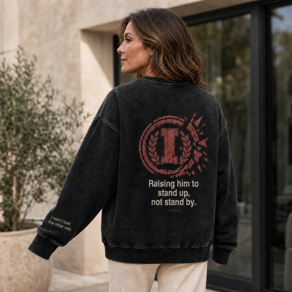 Raising Him to Stand Up | Oversized Heavyweight Sweatshirt