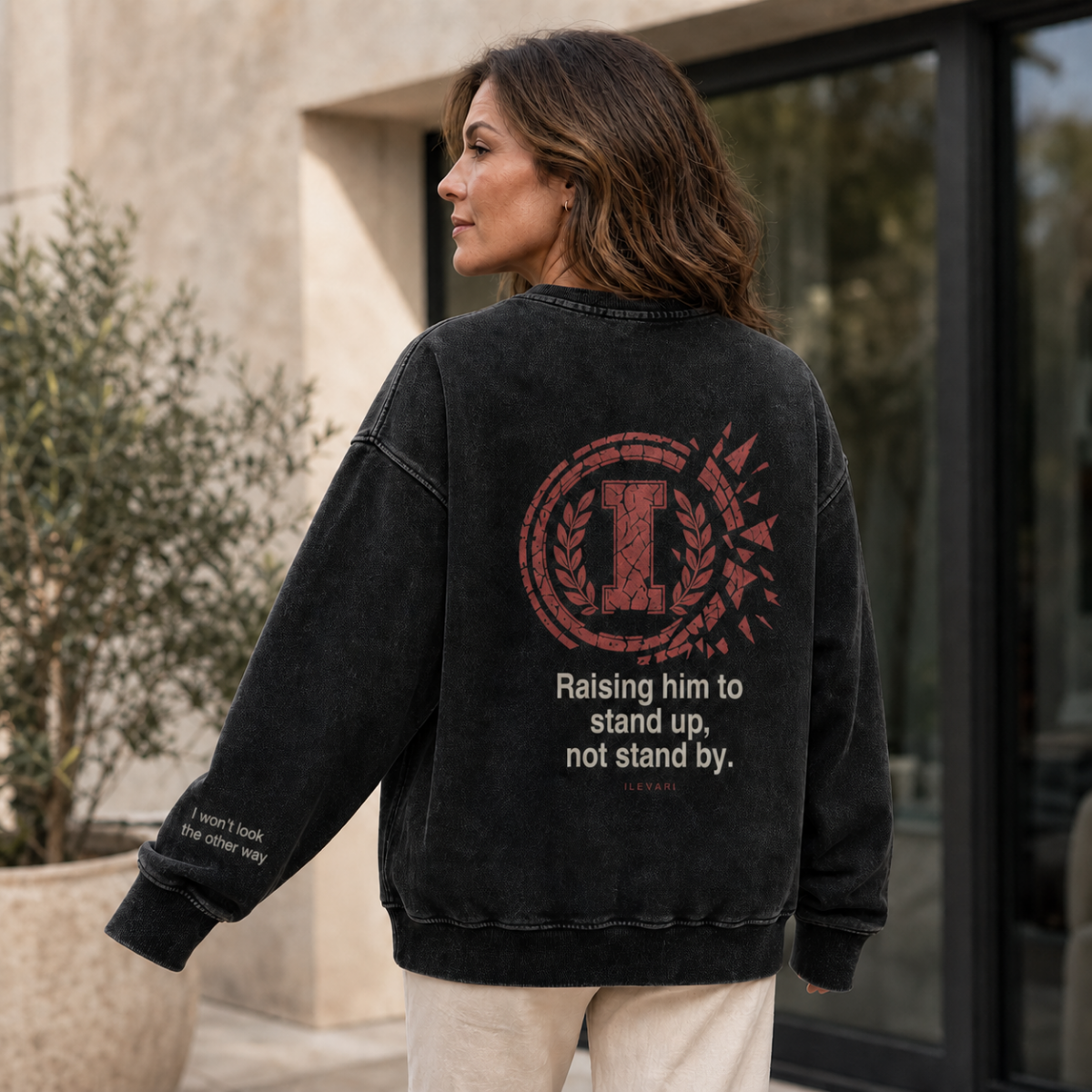 Raising Him to Stand Up | Oversized Heavyweight Sweatshirt